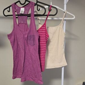 Lot of Three Tank Tops, Size S,